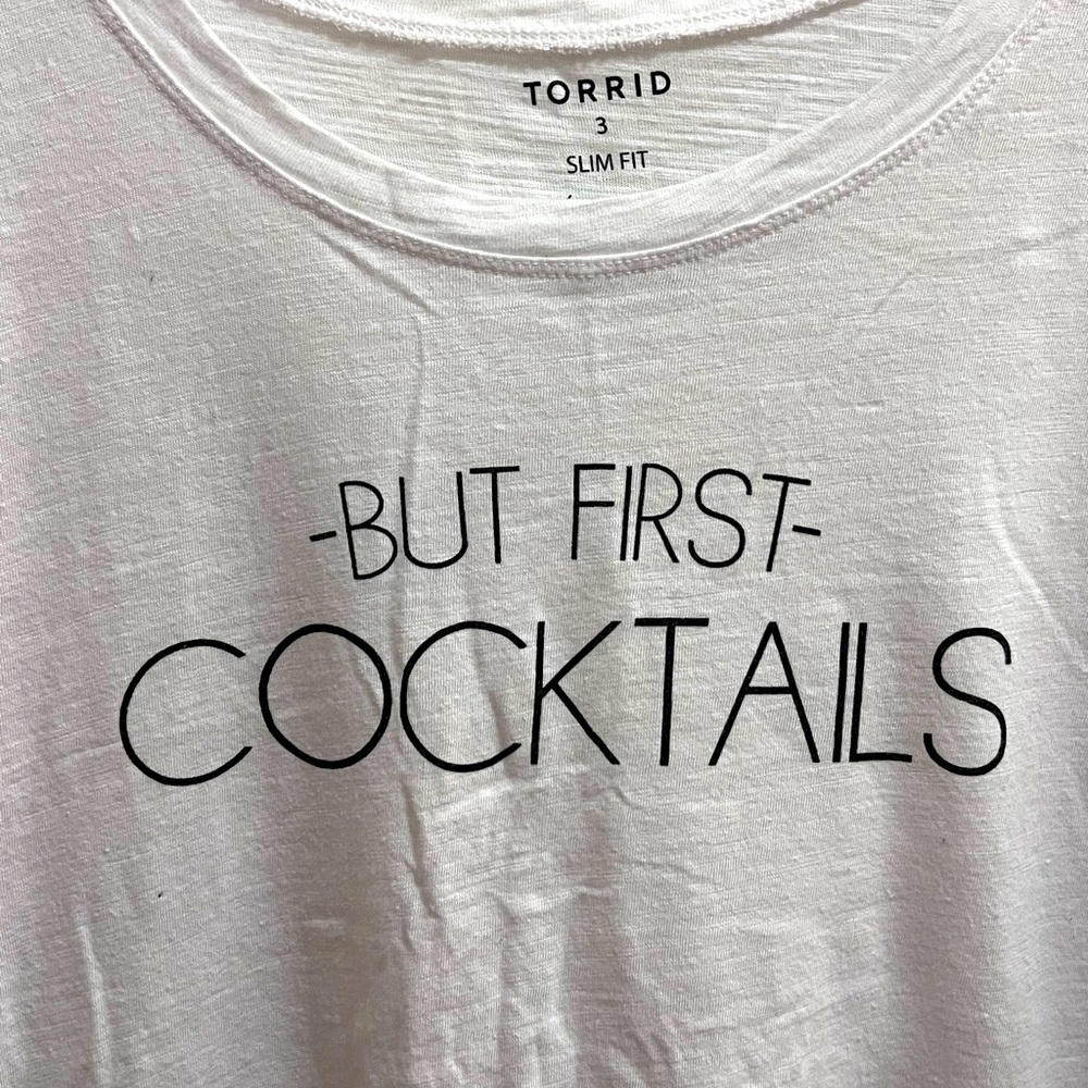Torrid Slim Fit Cocktails Tee 3x